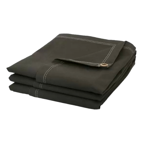 Fire Retardant Canvas Tarp 10x20 – Heavy-Duty Treated Cotton Duck, Water & Mildew Resistant