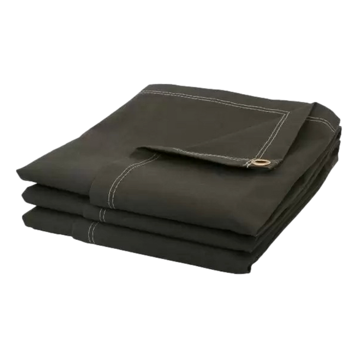 Fire Retardant Canvas Tarp 10x20 – Heavy-Duty Treated Cotton Duck, Water & Mildew Resistant