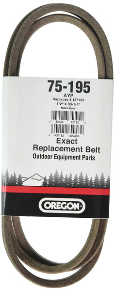 Oregon 75-195 Belt 1/2" X 83-1/2" Mower