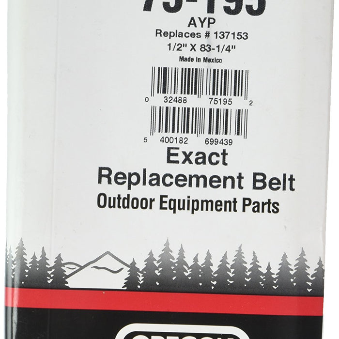 Oregon 75-195 Belt 1/2