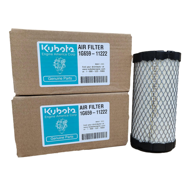 Kubota 1G659-11222 Air Filter (2 Pack) for Kubota Diesel