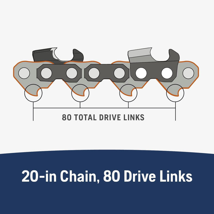 Husqvarna 581643680 Chainsaw Chain SP33G X-Cut 0.325 80 Dl