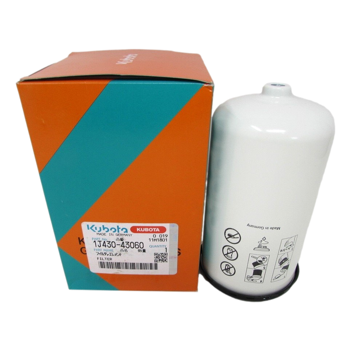 Kubota 1J430-43060 Fuel Filter w/Separator - OutdoorPowerDeals