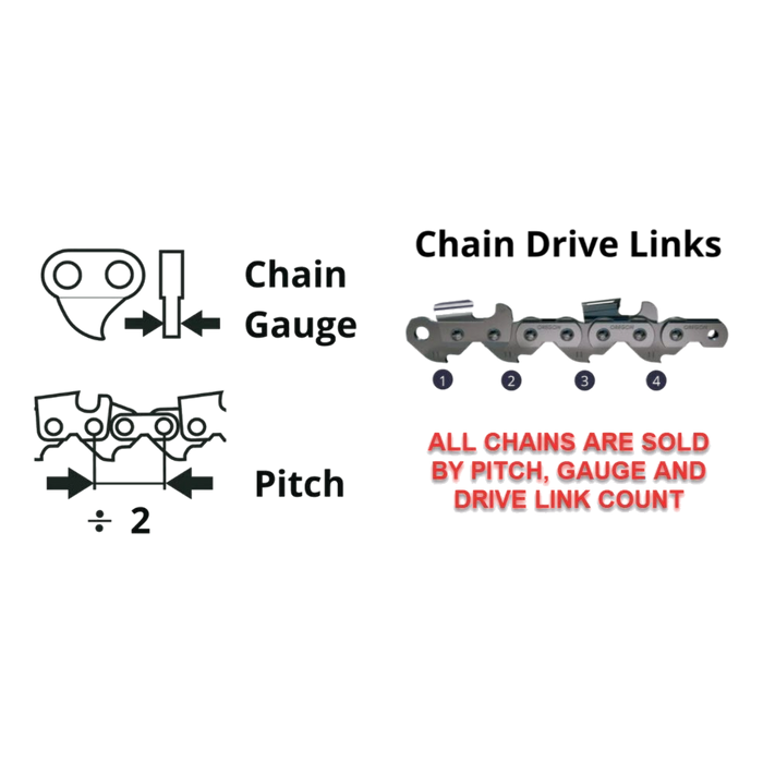 Forester CBD33SC-72 Chainsaw Chain Carbide Saw 20