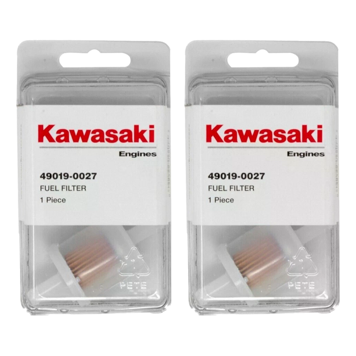 Kawasaki 49019-0027 Fuel Filter (2 Pack)