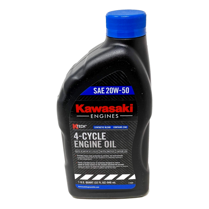 Kawasaki Engine Oil Change Kit – 99969-6298 with 20W50 Synthetic Oil, 49065-0736 (49065-0721) Filters - OutdoorPowerDeals