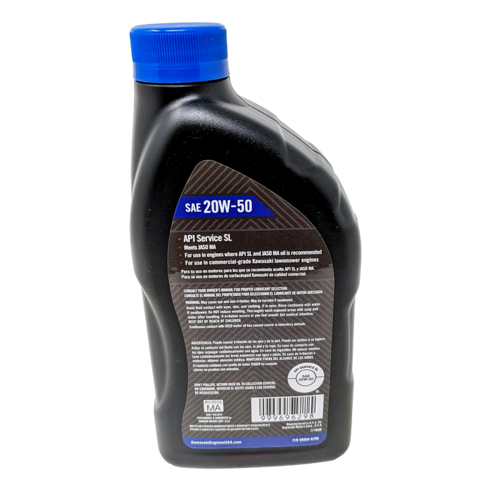 Kawasaki Engine Oil Change Kit – 99969-6298 with 20W50 Synthetic Oil, 49065-0736 (49065-0721) Filters - OutdoorPowerDeals