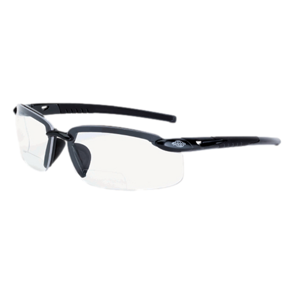 Radians Crossfire 296425 ES5 Bi-Focal Clear 2.5 Diopter Safety Glasses