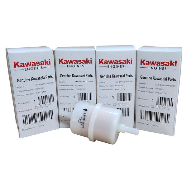 Kawasaki 49019-0031 Fuel Filters (4 Pack)