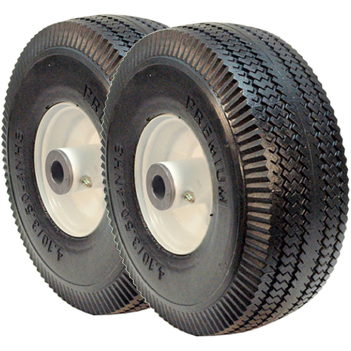 Rotary 15087 Wheel Time Cutter 4.10/3.50-4 Ply Flat Free (Set of 2)