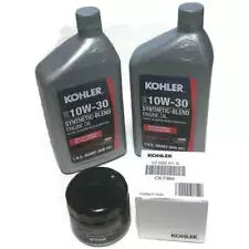 Kohler 12-50-01-S/25 Oil Change Kit 357 06-S (2)10W30 Synthetic Engine Oil And Oil Filter