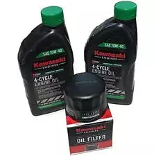 Kawasaki 99969-6296/49065-0721/49065-7007/10W40 Oil Change Kit Synthetic